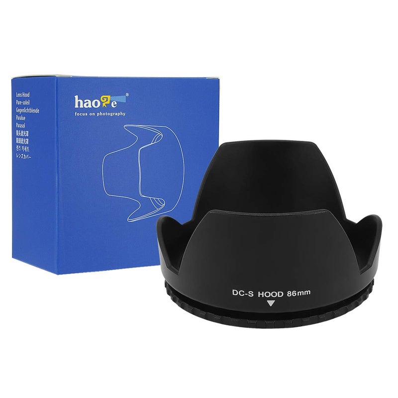 Haoge 86mm Screw-in Lens Hood for Sigma 85mm 1.4 DG HSM Art, 180mm F2.8 EX APO DG HSM OS Macro, 150-500mm f/5-6.3 AF APO DG OS HSM Lens - Image 1